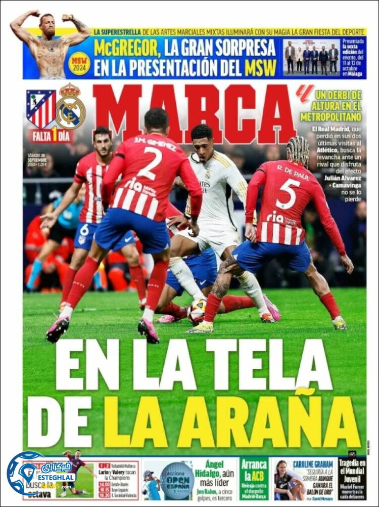 روزنامه  ورزشی مارکا شنبه 7 مهر 1403 