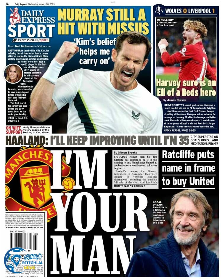 روزنامه ورزشی اکسپرس اسپورت چهارشنبه 28 دی 1401 