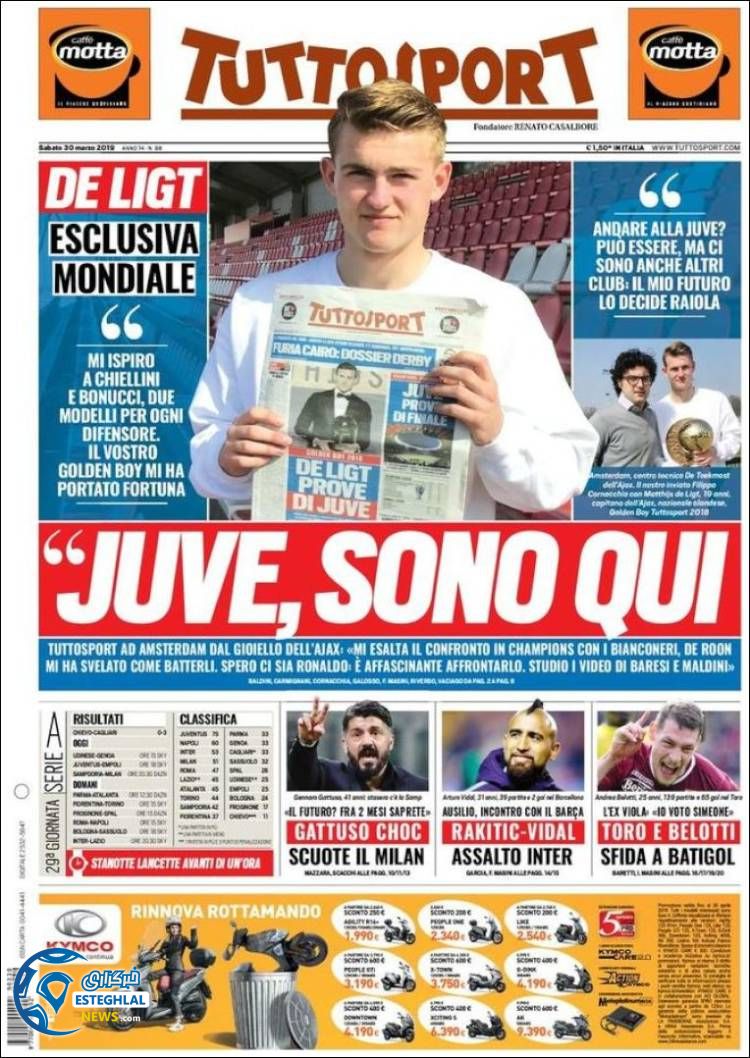 روزنامه ورزشی توتو اسپورت شنبه 10 فروردین 1398