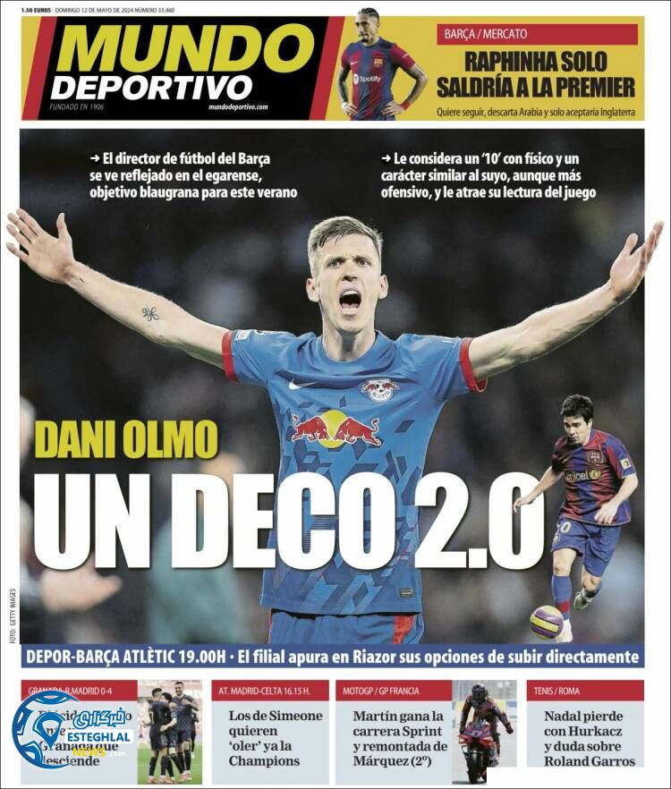 روزنامه ورزشی موندو دپورتیوو یکشنبه 23 اردیبهشت 1403 