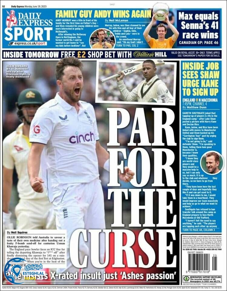 روزنامه ورزشی اکسپرس اسپورت دوشنبه 29 خرداد 1402 