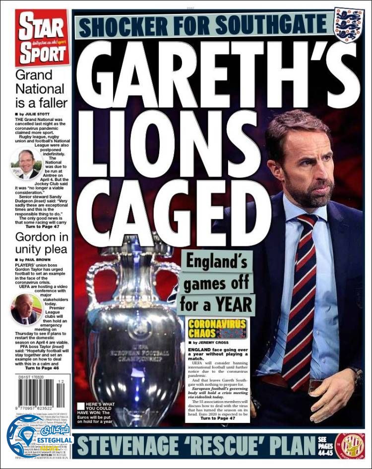 روزنامه ورزشی استار اسپورت سه شنبه 27 اسفند 1398