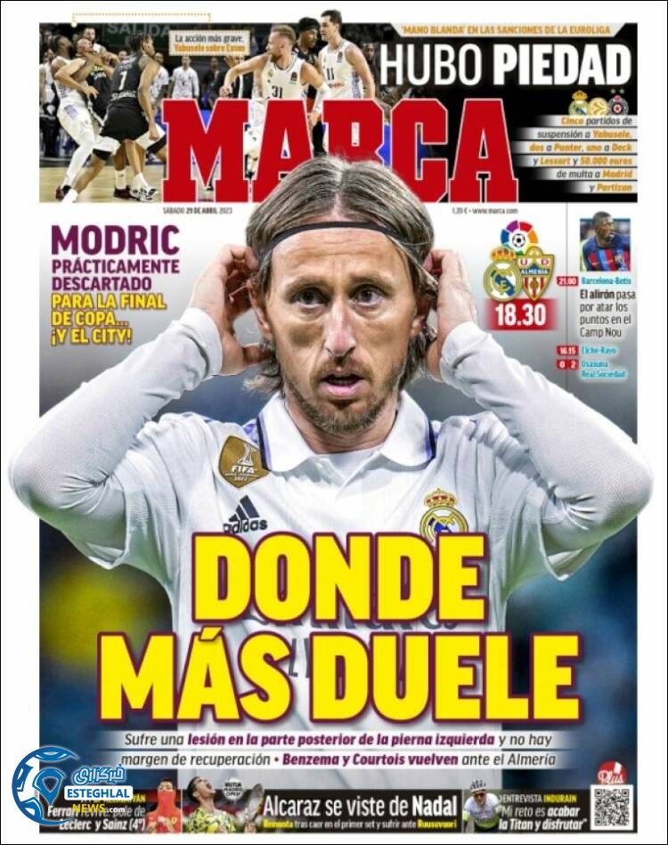 روزنامه ورزشی مارکا شنبه 9 اردیبهشت 1402 