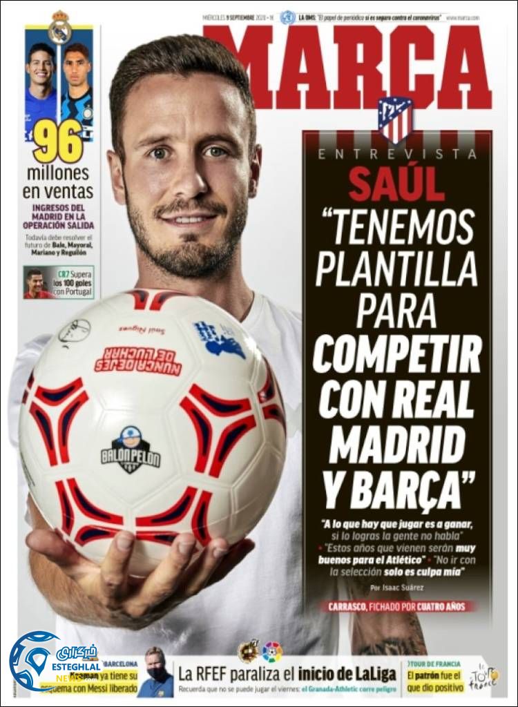 روزنامه ورزشی مارکا چهارشنبه 19 شهریور 1399