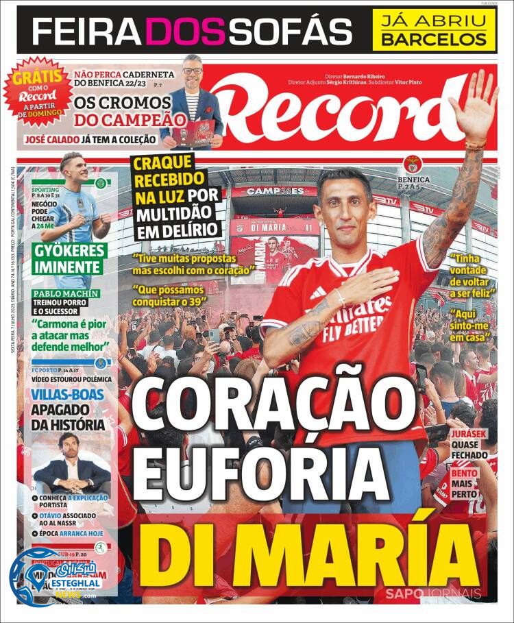 روزنامه ورزشی رکورد جمعه 16 تیر 1402 