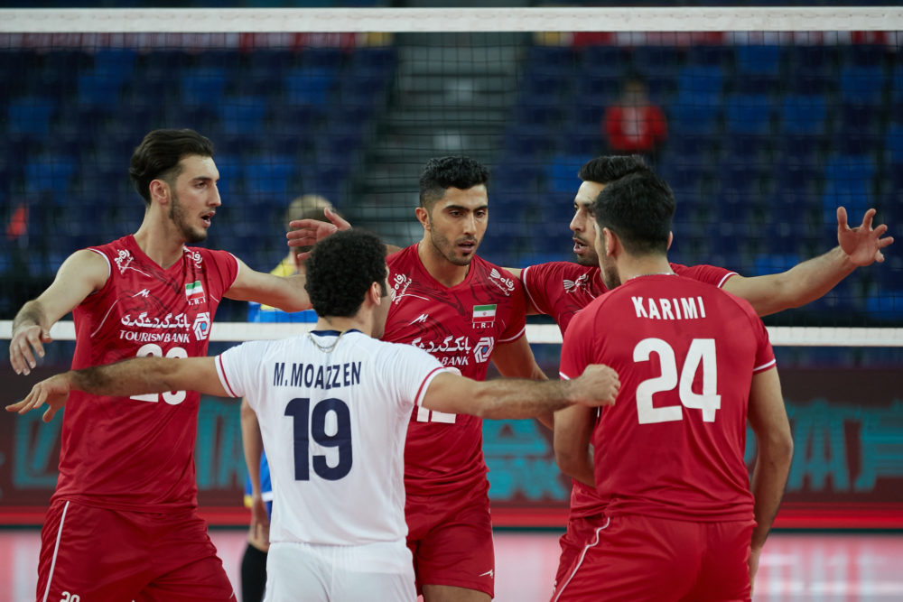 دیدار تیم های ملی والیبال قزاقستان و ایران