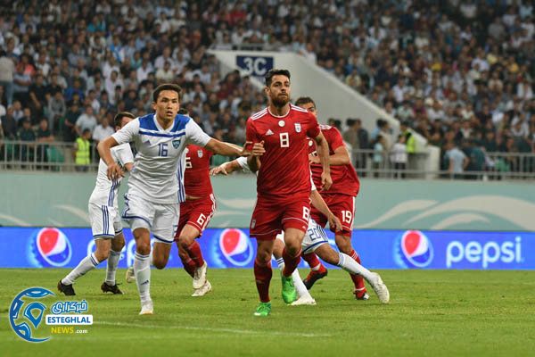 بازی تیم ملی ایران مقابل ازبکستان