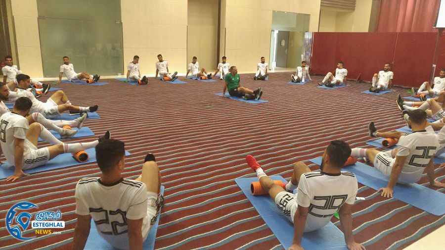 تمرین سبک تیم ملی فوتبال در امارات پیش از دیدار با یمن