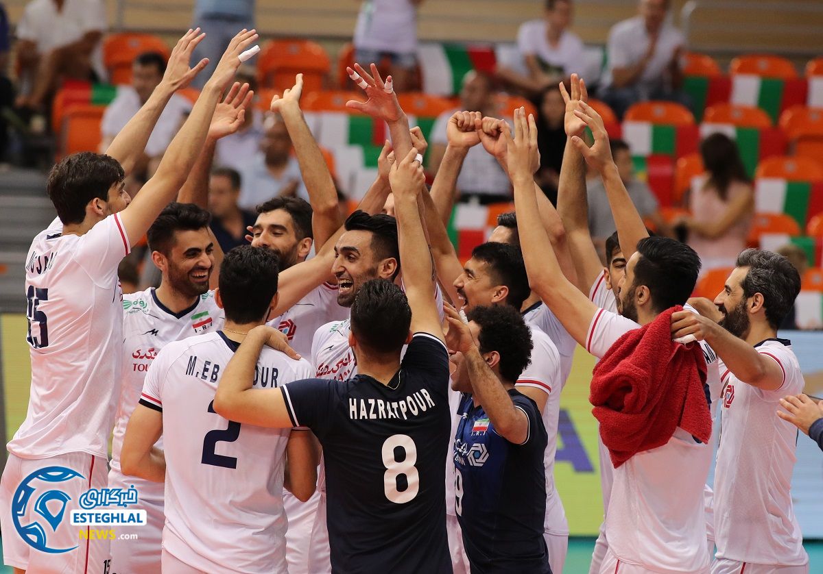 دیدار تیم های ملی والیبال ایران و صربستان