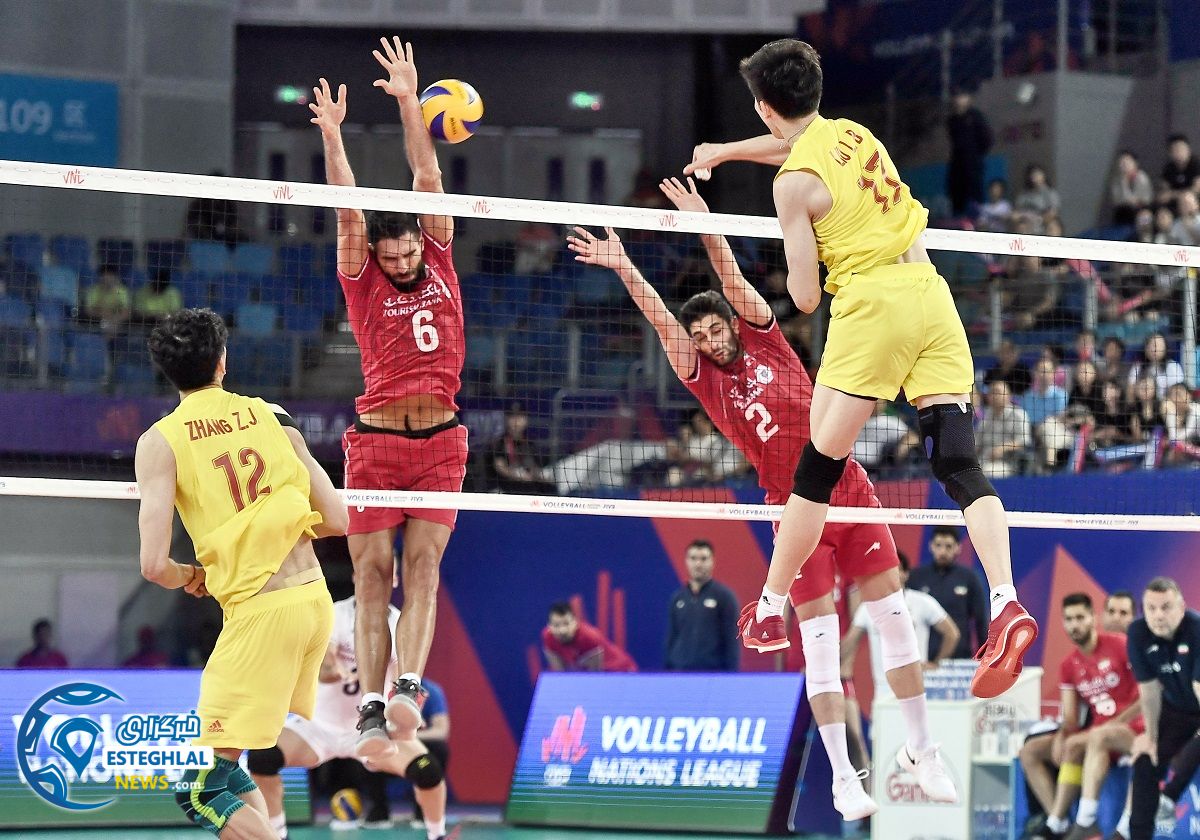 ذیذار تیم ملی والیبال چین و ایران