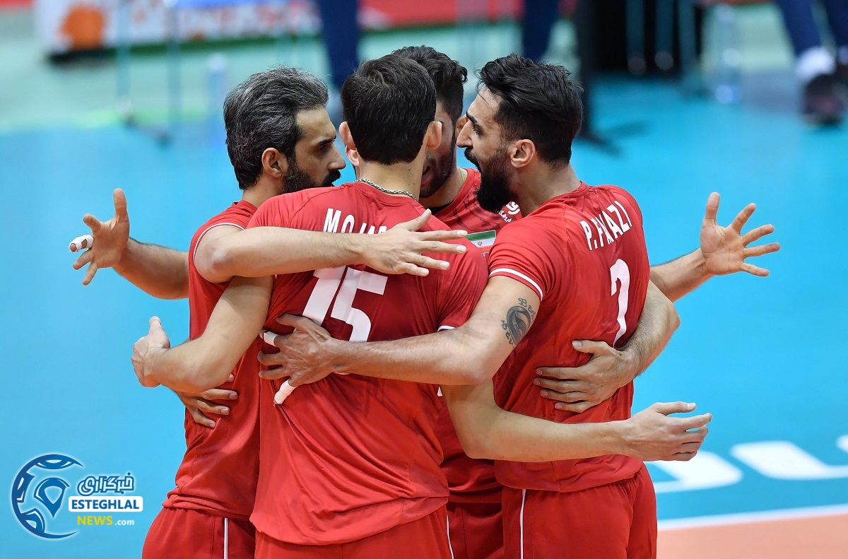 دیدار تیم های ملی والیبال مصر و ایران 