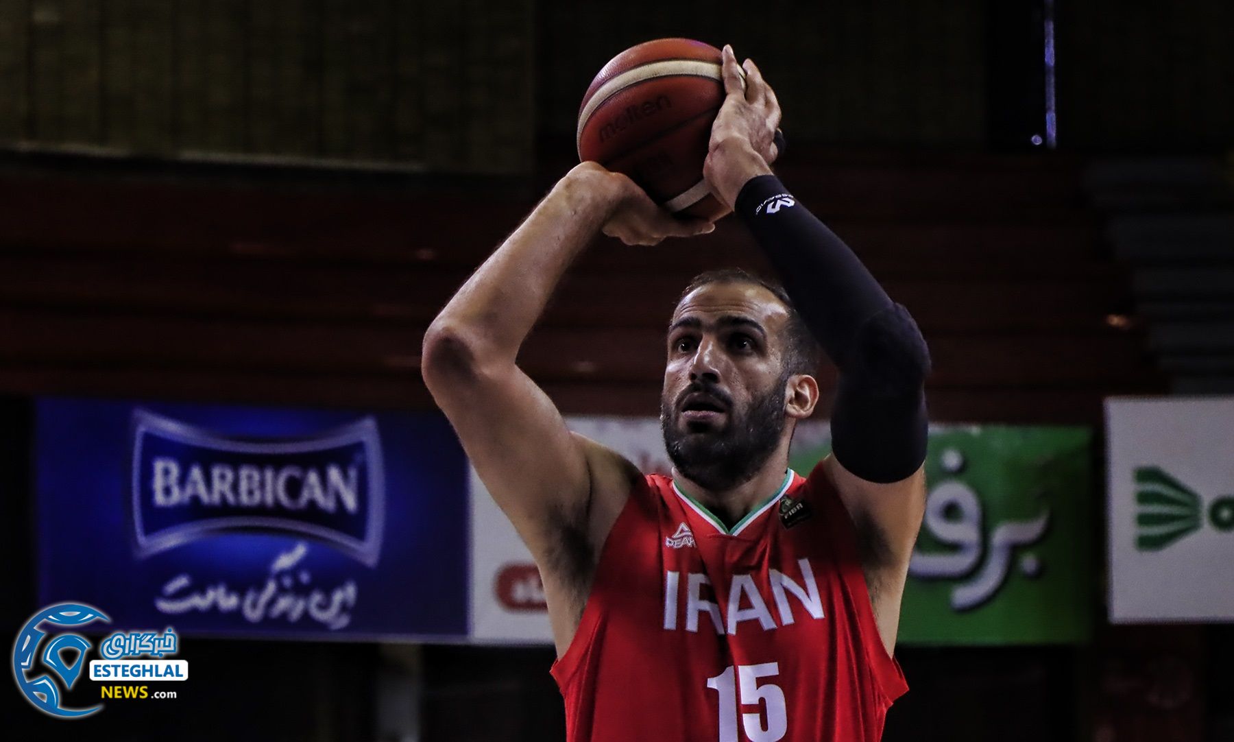 دیدار تیم های ملی بسکتبال ایران و قطر
