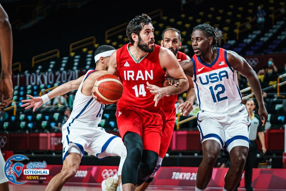 بسکتبال ایران و امریکا